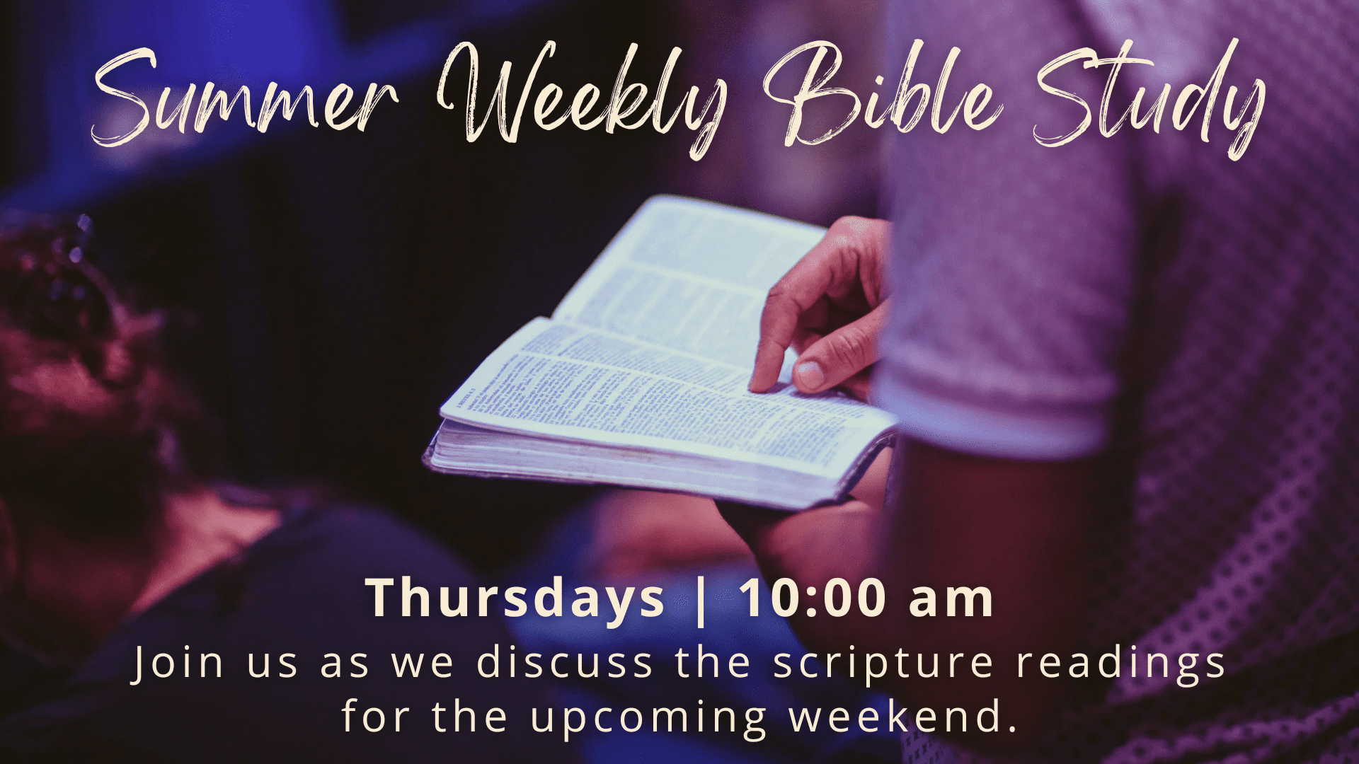 St. James Thursday Summer Bible Study (1) St. James Thursday Summer Bible Study (1)