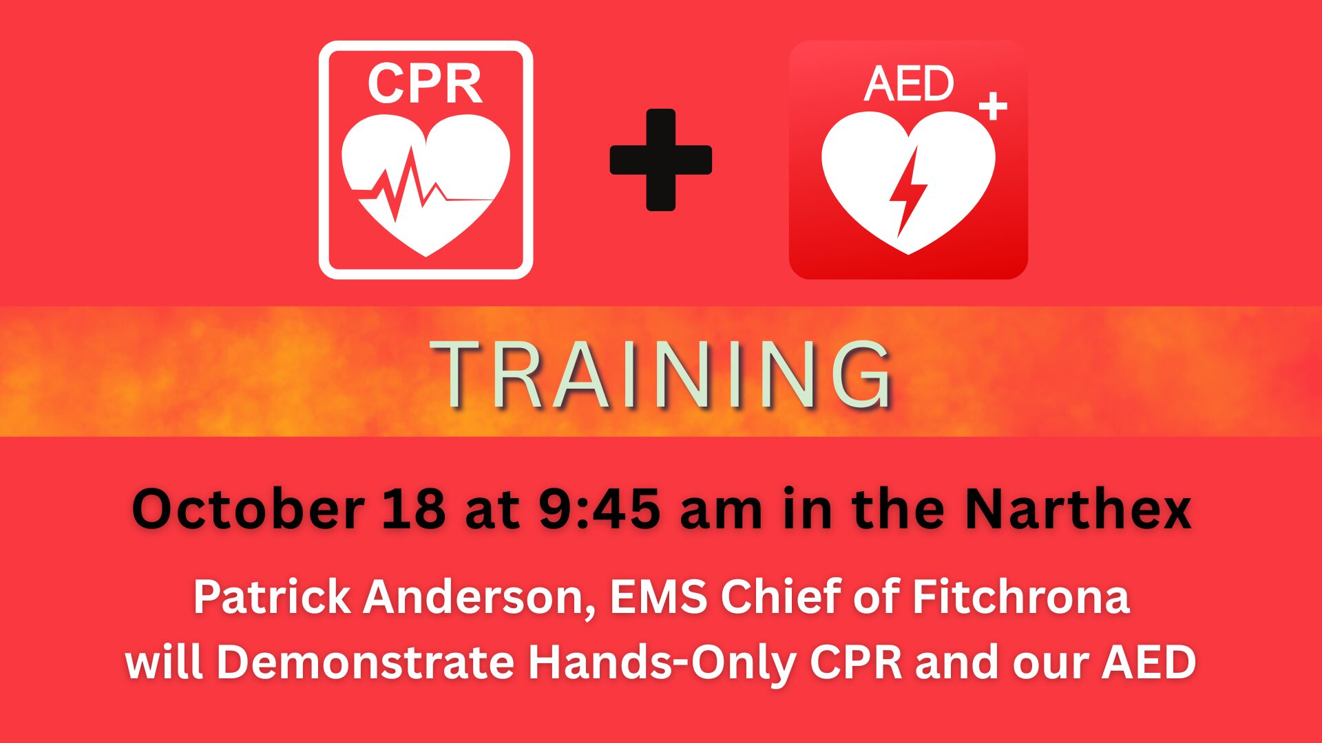 CPR & AED Training 10-18-26